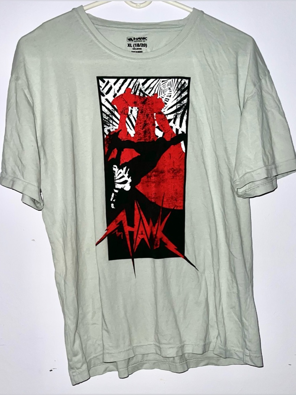Y2K Tony Hawk Grey & Red Graphic Men’s XL T-Shirt